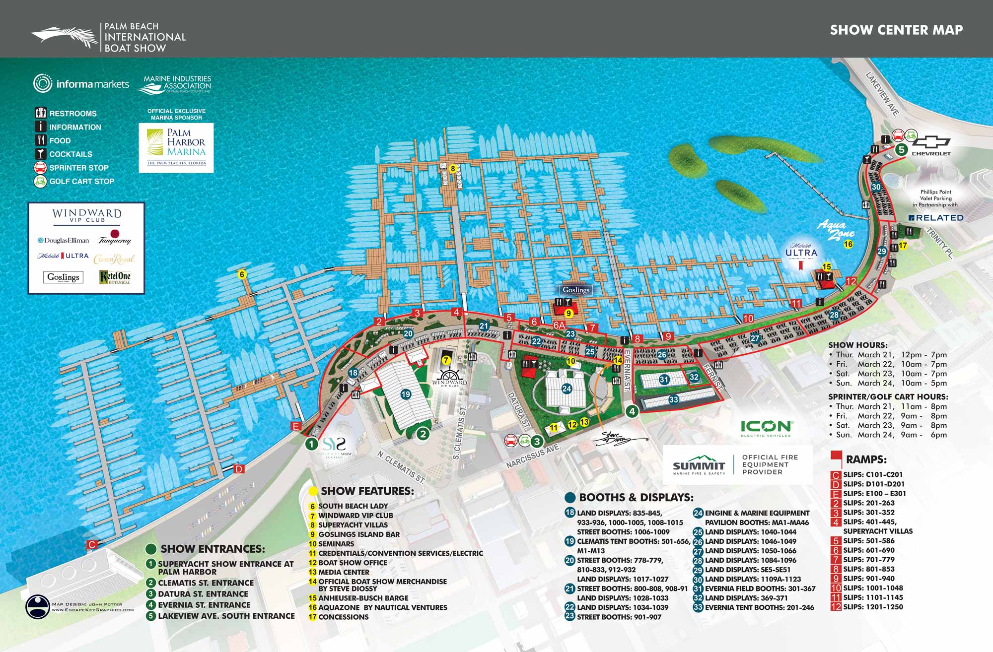 Palm Beach International Boat Show_2024_Map