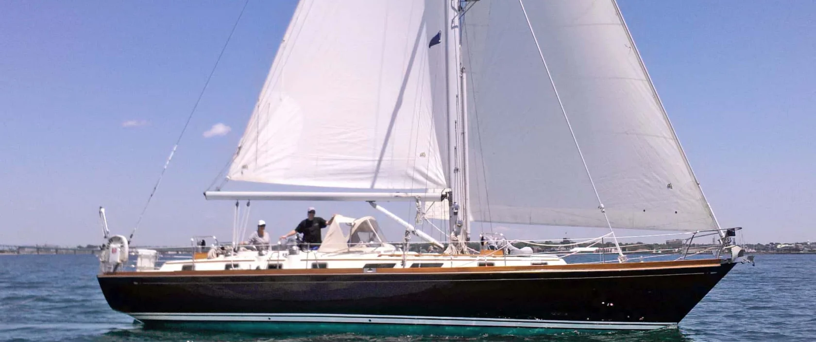 Bristol 47.7 named North Star side profile sailing.