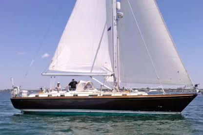 Bristol 47.7 named North Star side profile sailing.