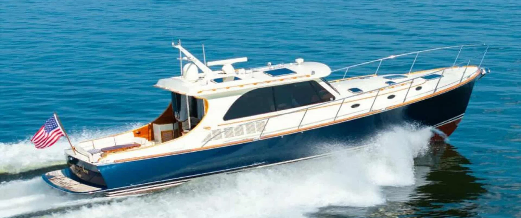 2012 Hinckley Talaria 48 "Concerto In Sea" side profile cruising.