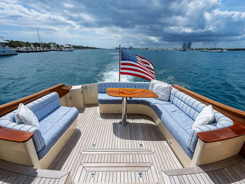 Wellington Yacht Partners – 2018 Hinckley Talaria 55 MKII for sale – Cockpit looking aft.