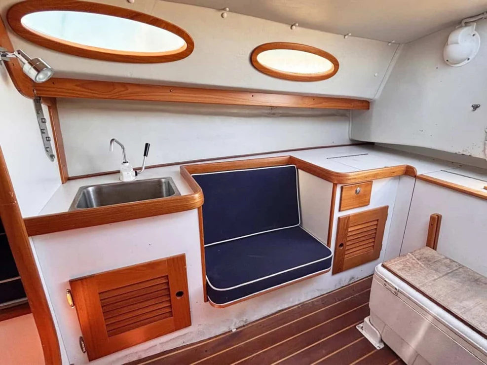 2016 Alerion Express 28, "Mavis", galley.