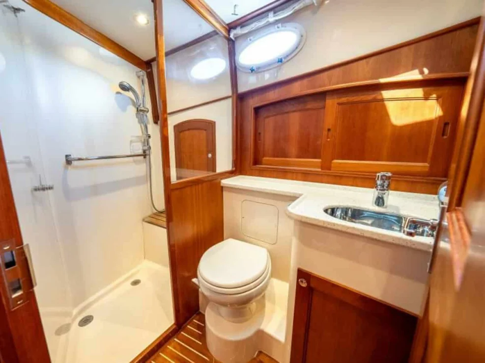 2012 Hinckley Talaria 48 "Concerto In Sea" owner's head.