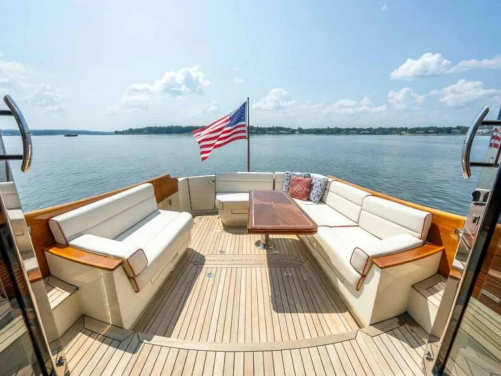 2012 Hinckley Talaria 48 "Concerto In Sea" aft cockpit.