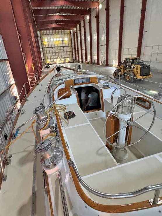 Bristol 47.7, North Star, view of the cockpit.