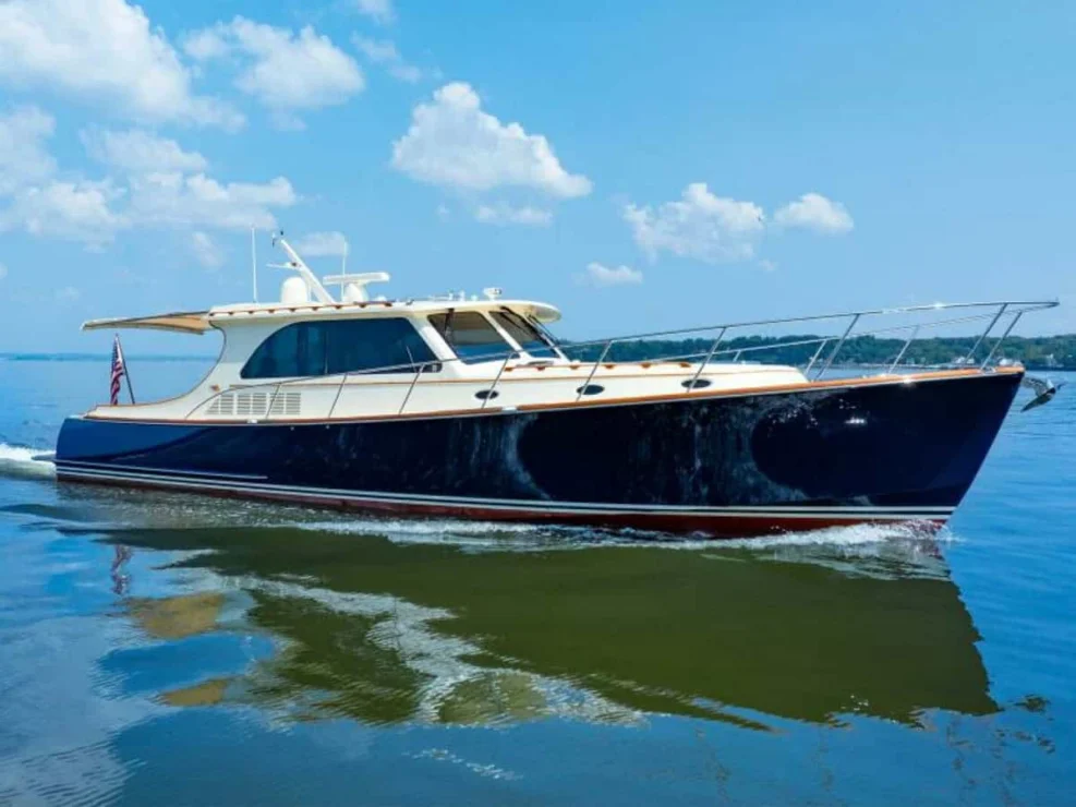 2012 Hinckley Talaria 48 "Concerto In Sea" starboard bow.