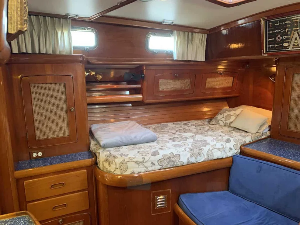1987 Little Harbor 53 aft cabin starboard side.