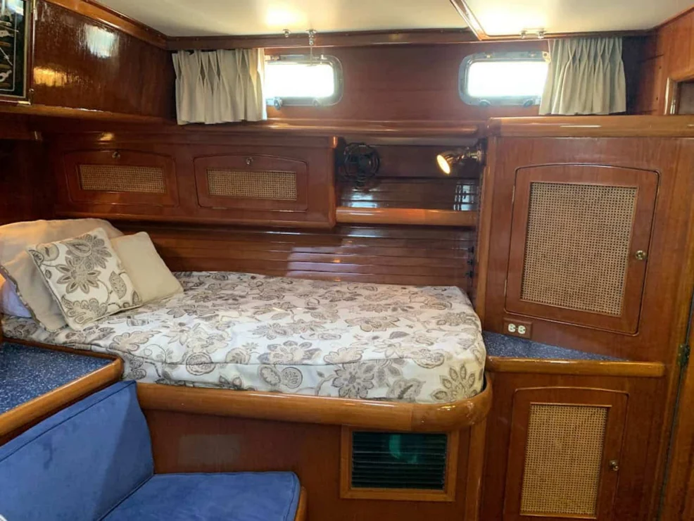 1987 Little Harbor 53 aft cabin port side.