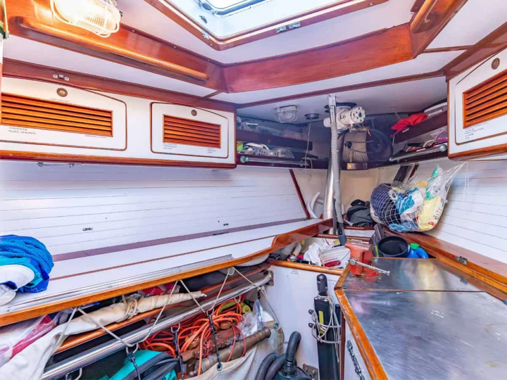 Little Harbor 60 Moonracer forepeak.