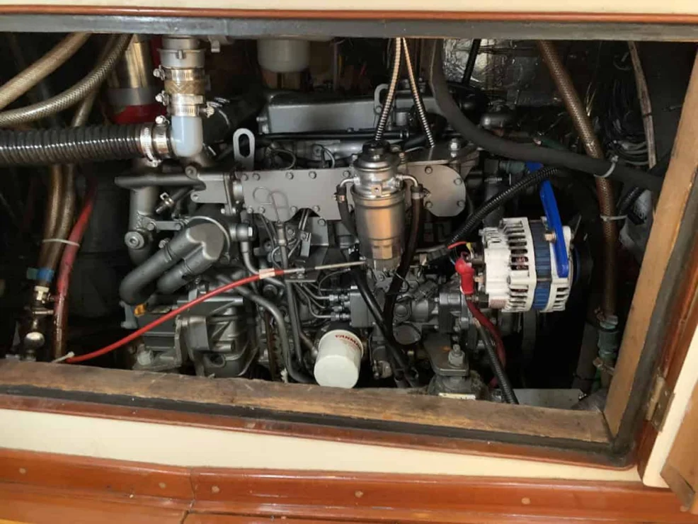 1987 Little Harbor 53 main engine.