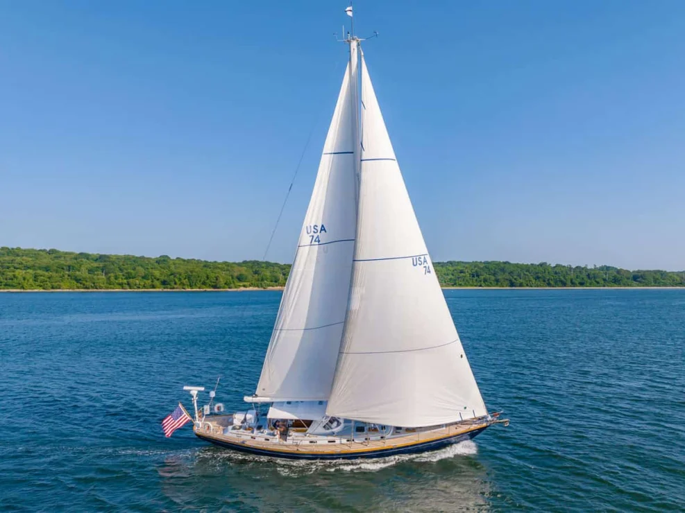 Little Harbor 60 Moonracer full rig profile.
