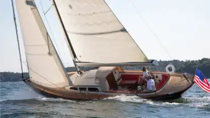 2024 Stephens Waring 39ft Custom Sloop sailing.