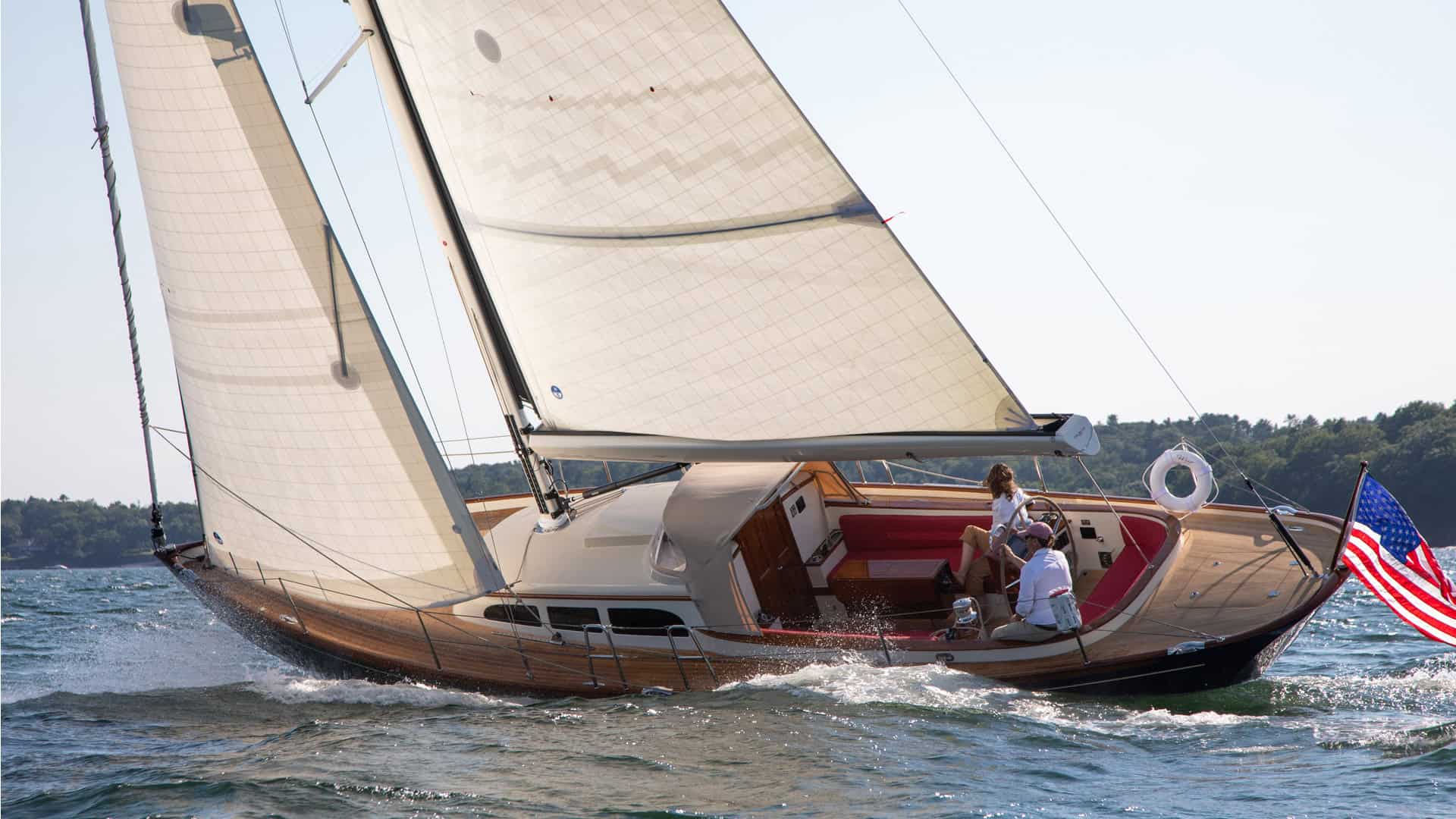 2024 Stephens Waring 39ft Custom Sloop sailing.