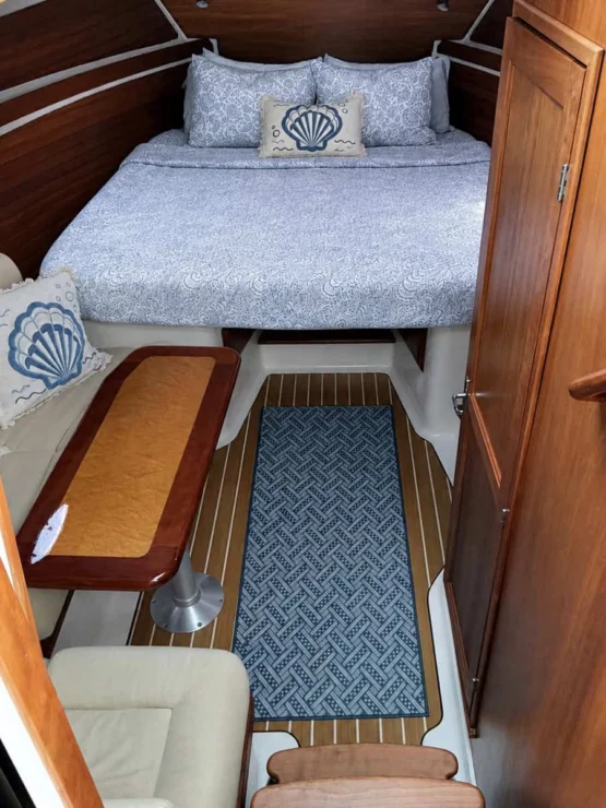 2010 Back Cove 33, forward cabin.