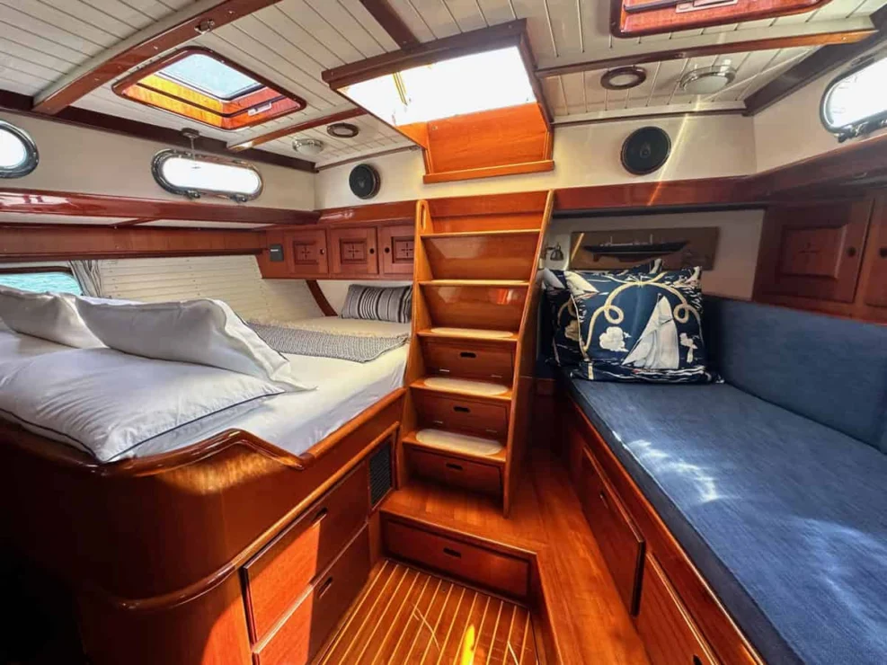 2001 Lyman Morse 63 for sale, owner's cabin.