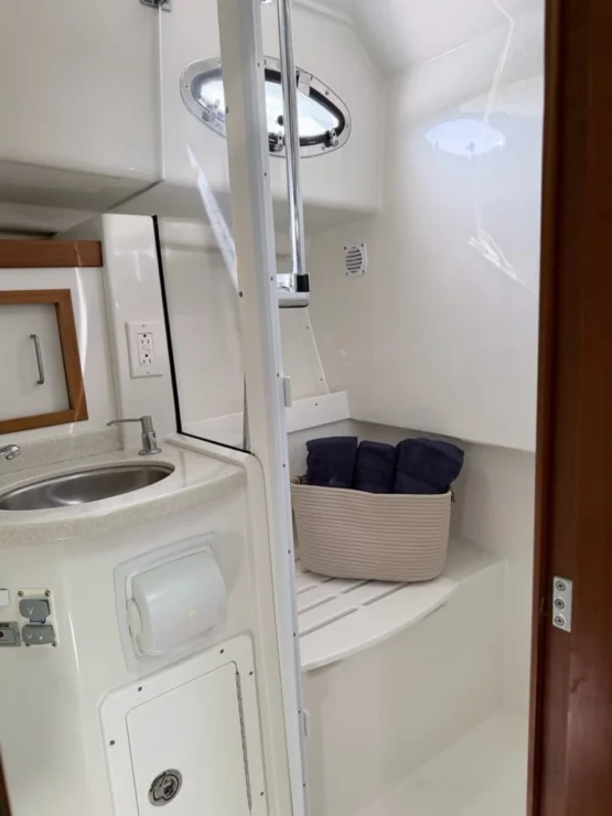 2010 Back Cove 33, head and shower.