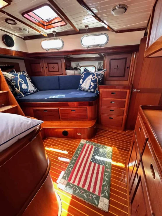 2001 Lyman Morse 63 for sale, owner's cabin port side.