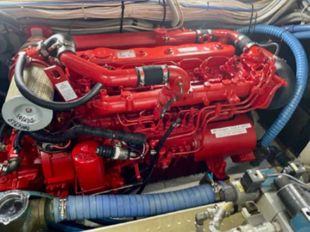 2001 Lyman Morse 63 for sale, main engine.