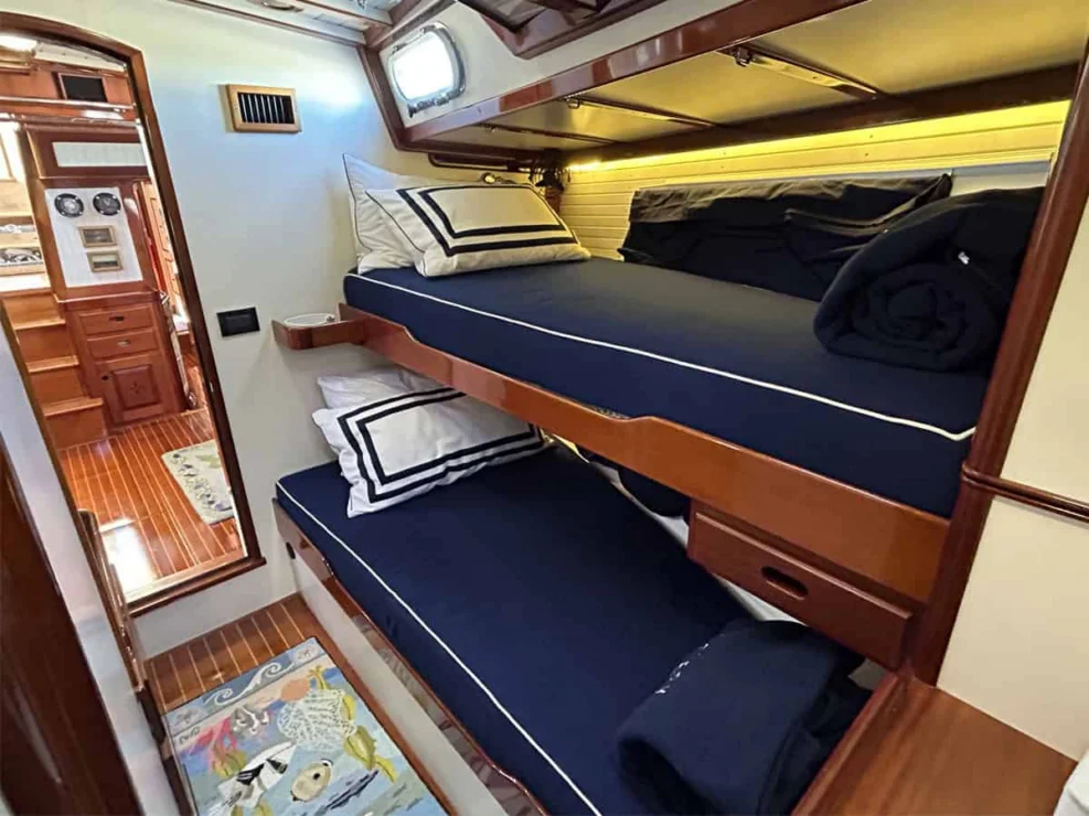 Lyman Morse 63 for sale, port guest cabin aft.