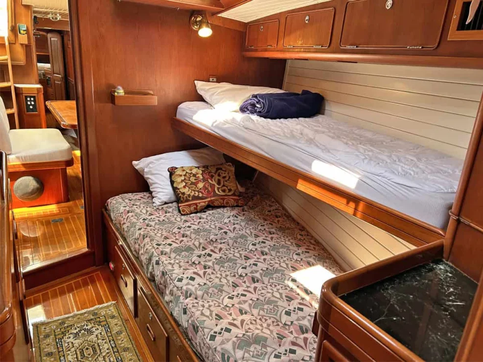 1994 Little Harbor 60 for sale - Port guest cabin with over/under berths.
