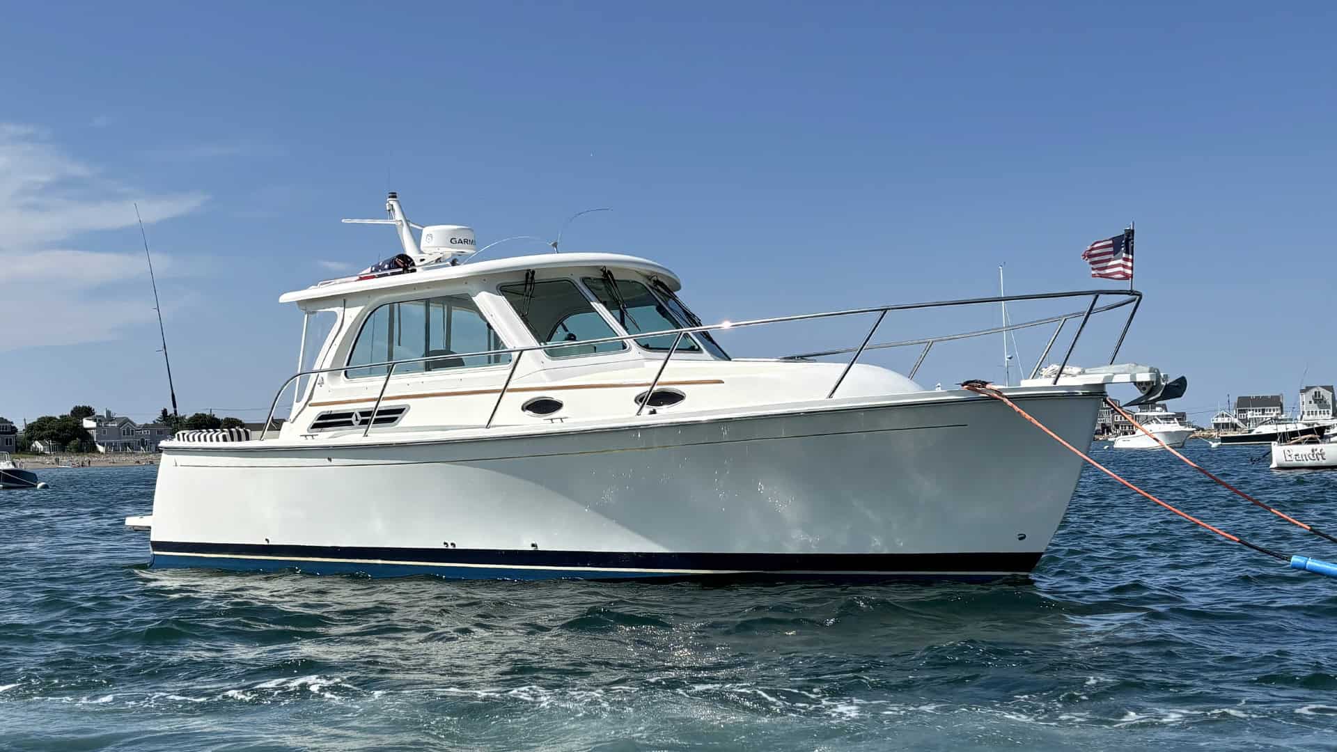 Image of 2016 Back Cove 30 REVERIE in the water.