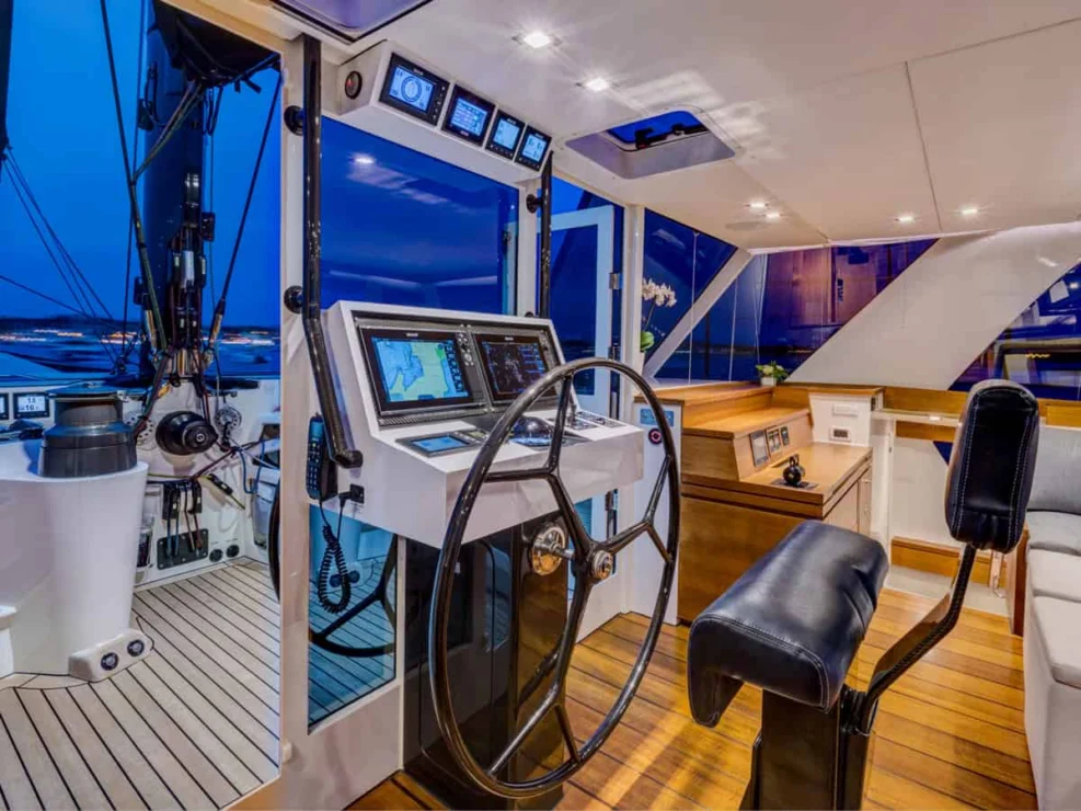 2014 Gunboat 60 for sale - helm pedestal.