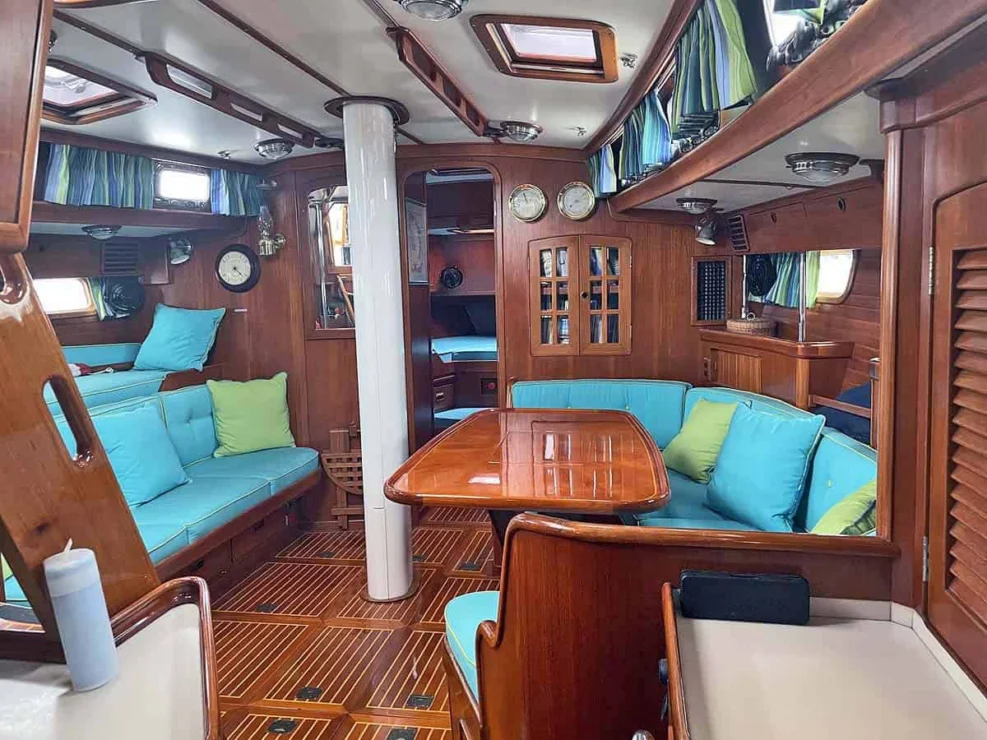 1990 Little Harbor 46 for sale, showing image of the main interior area.