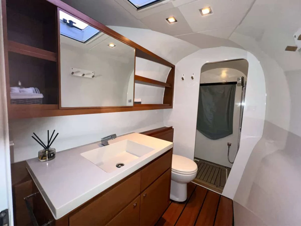 2014 Gunboat 60 for sale - owner's head.