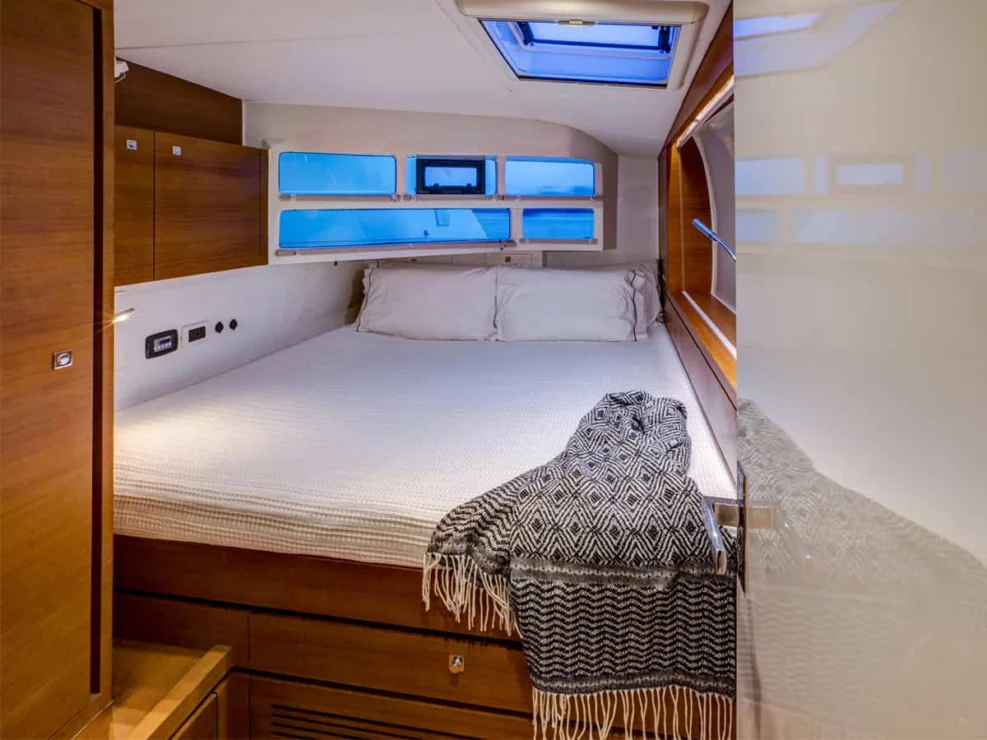 2014 Gunboat 60 for sale - view of guest cabin.