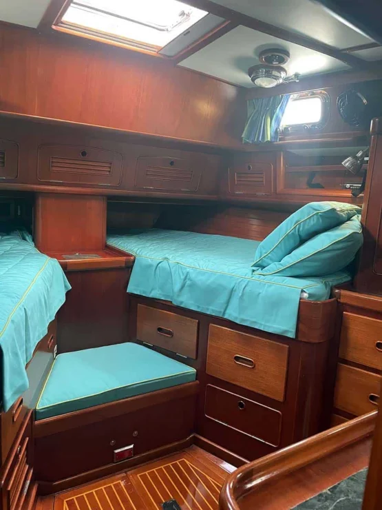 1990 Little Harbor 46 for sale, showing image of the aft cabin details.