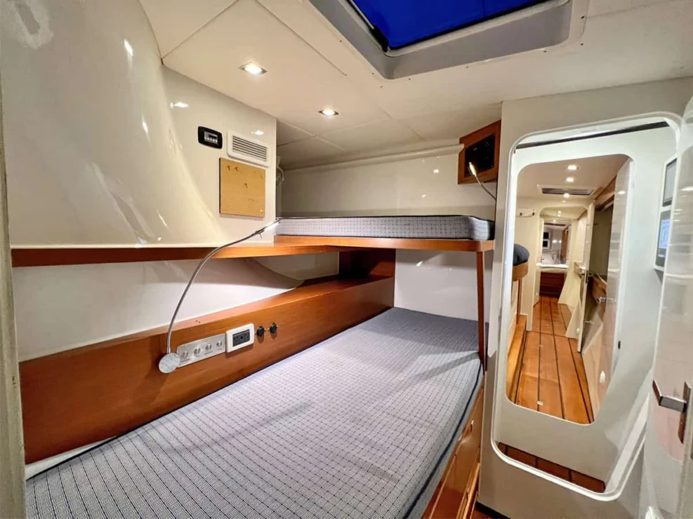 2014 Gunboat 60 for sale - crew quarters.