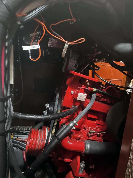 1990 Little Harbor 46 for sale, showing image of the engine details.