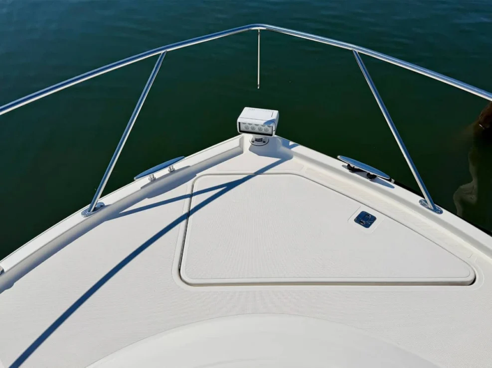 2020 Tiara C39 Coupe, foredeck anchor locker.