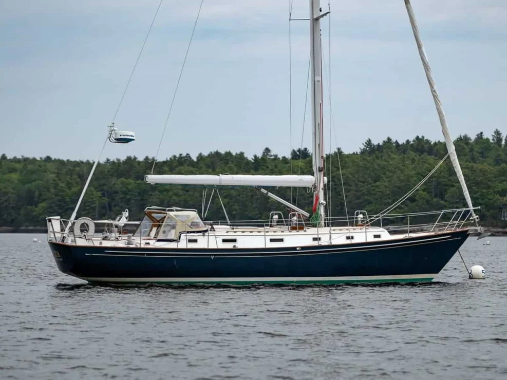 1983 Morris Ocean Series 44 starboard profile view.