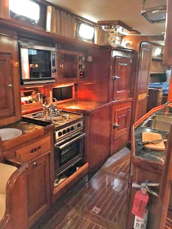 1994 Bristol Custom 57, galley.