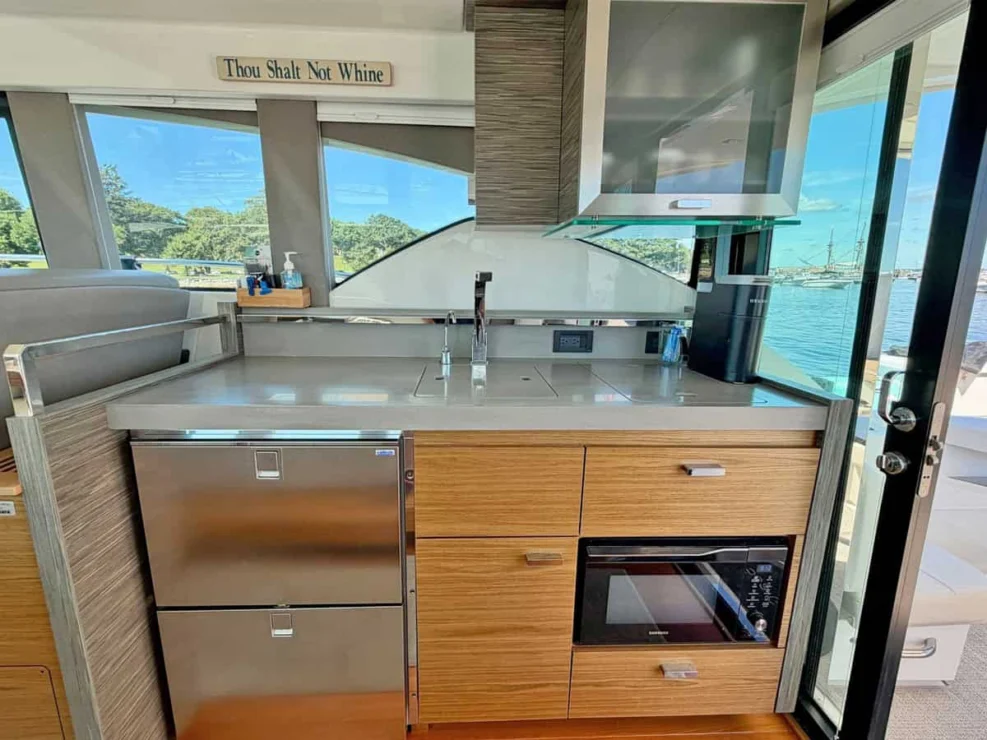 2020 Tiara C39 Coupe, galley.