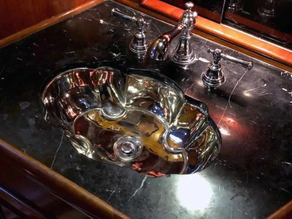 1994 Bristol Custom 57, owners sink.