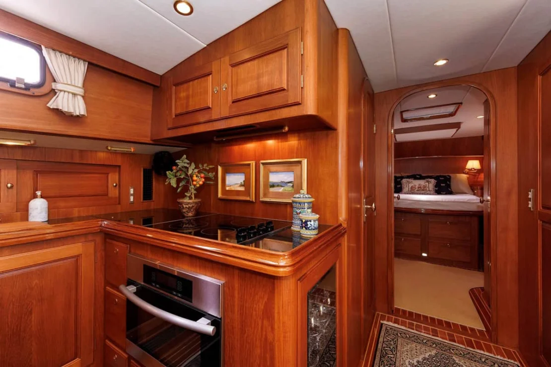 2008 Aden 52 Salon Express, forward from galley.