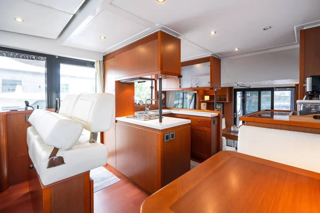 Beneteau Oceanis Swift Trawler 50 galley.