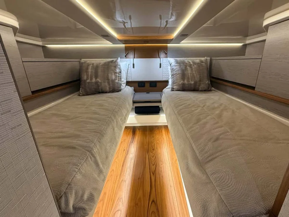 2022 Tiara 48LS, guest cabin.