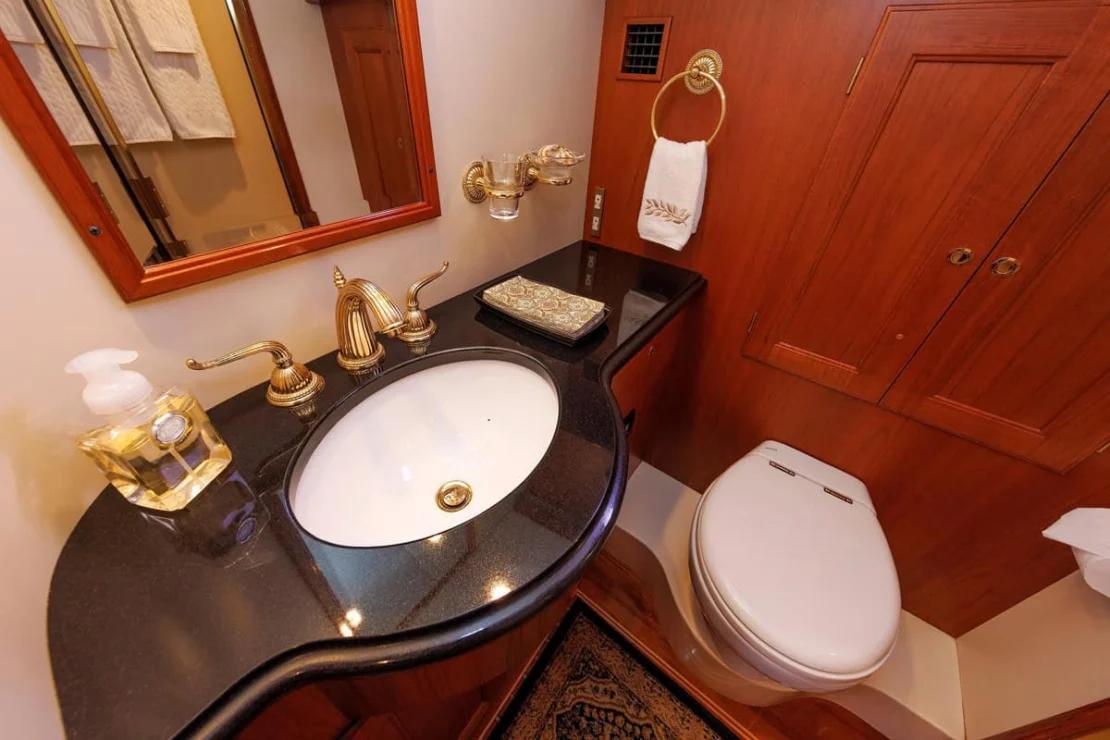 2008 Aden 52 Salon Express, head vanity.