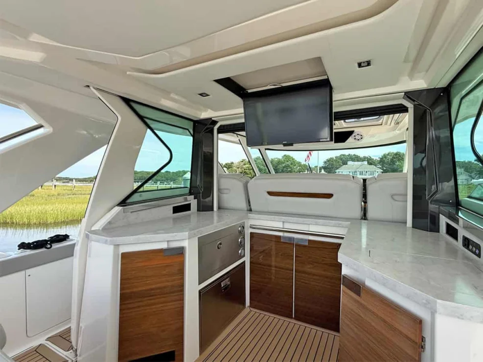 2022 Tiara 48LS, drop down TV.