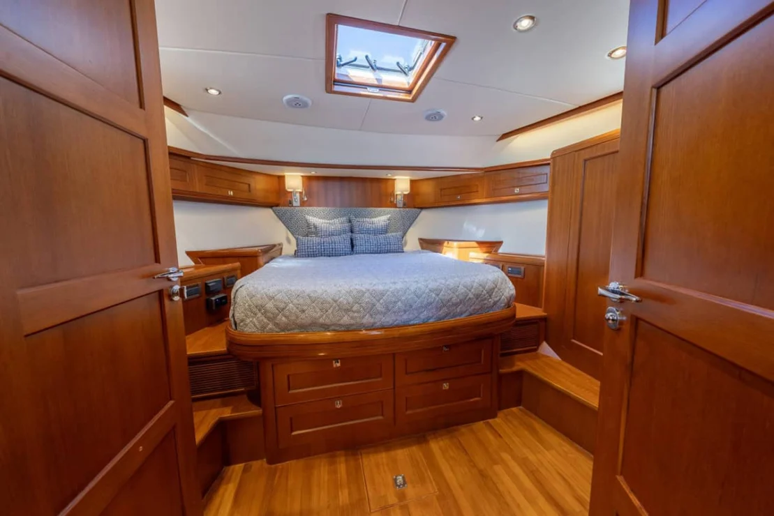 Grand Banks Eastbay 50, owner stateroom.