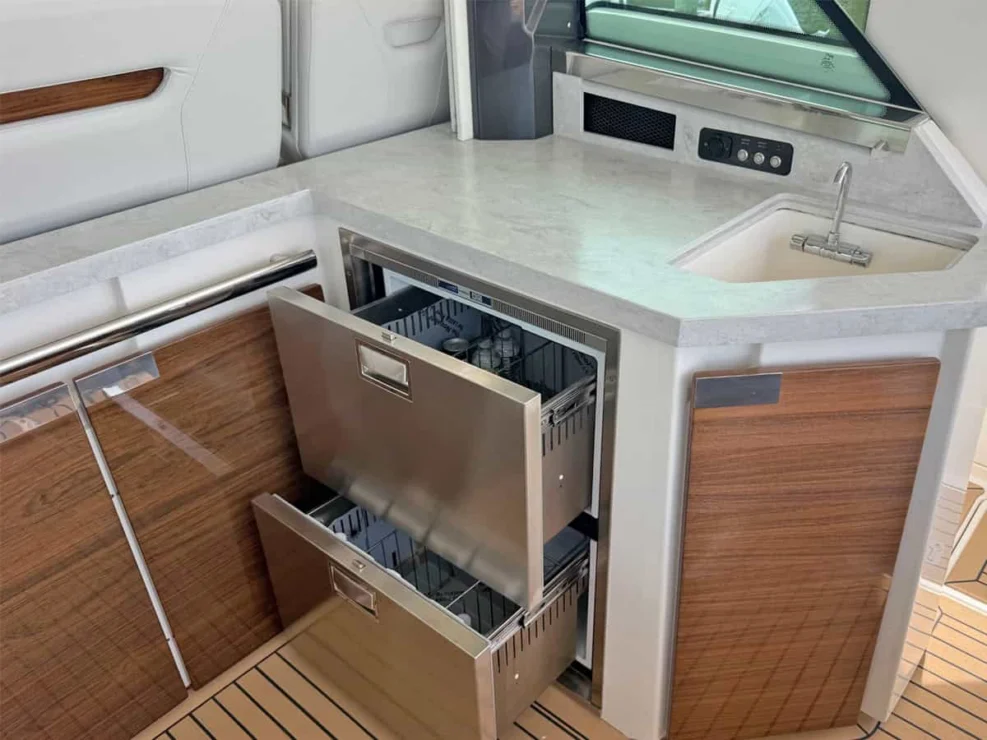2022 Tiara 48LS, refrigerator.