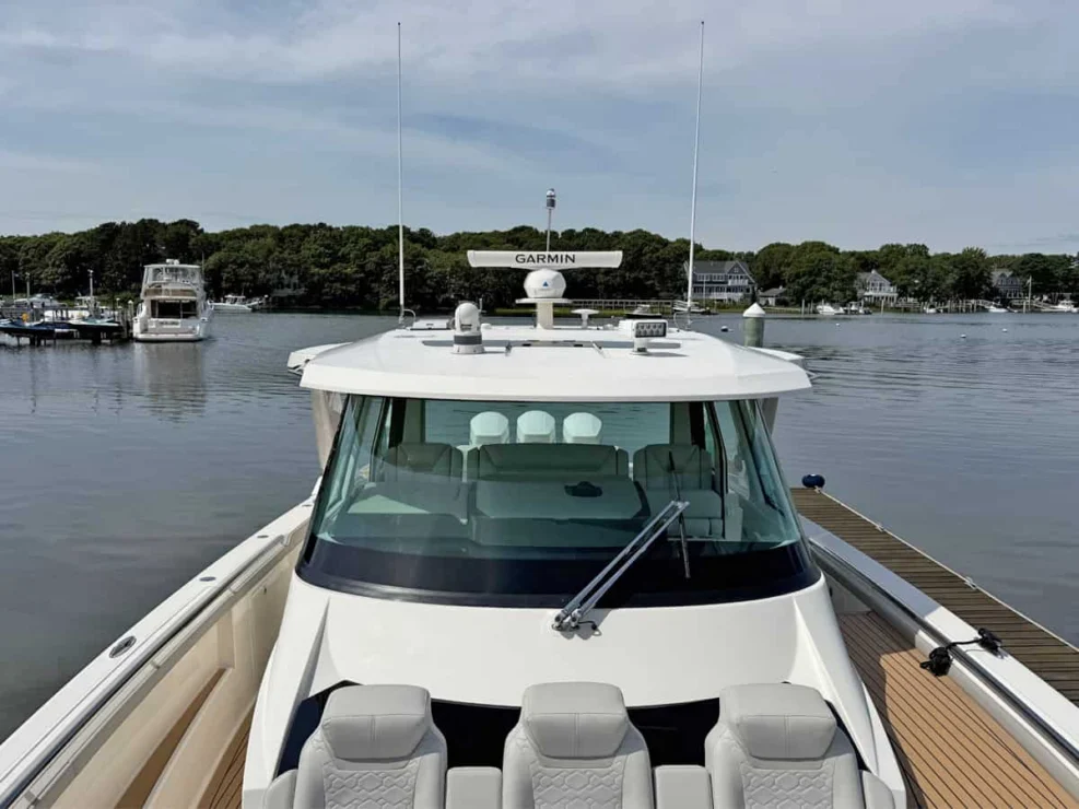 2022 Tiara 48LS, rooftop Garmin.