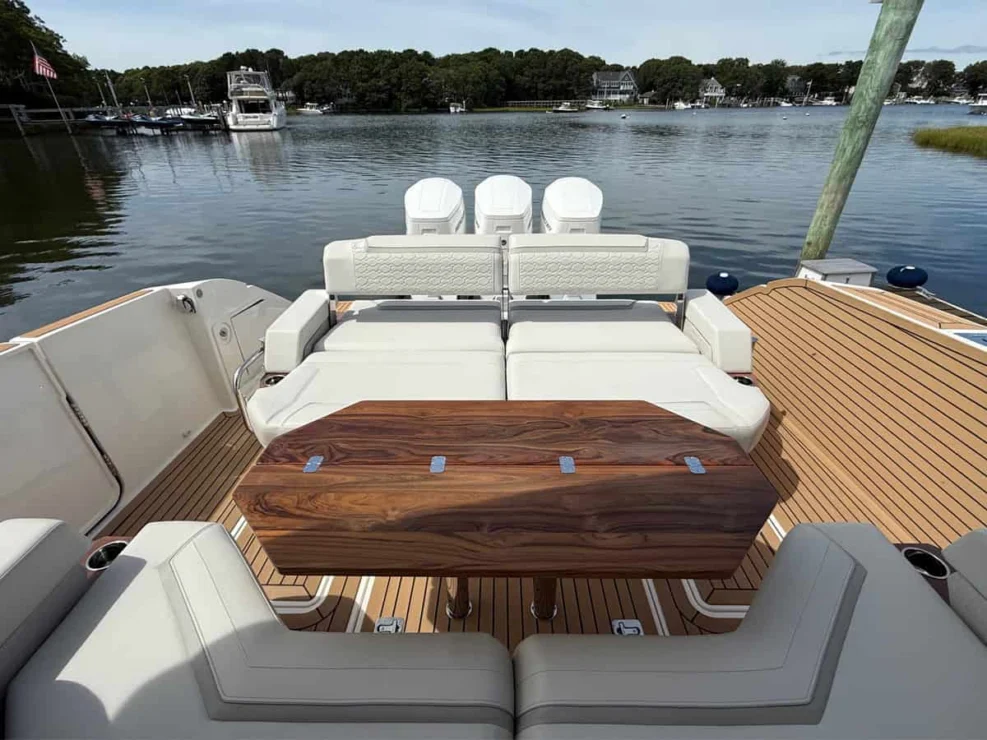 2022 Tiara 48LS, cockpit overview.